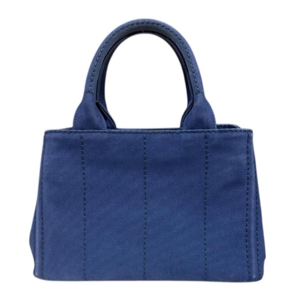 PRADA Blue Canvas Shoulder Bag - Picture 3 of 16